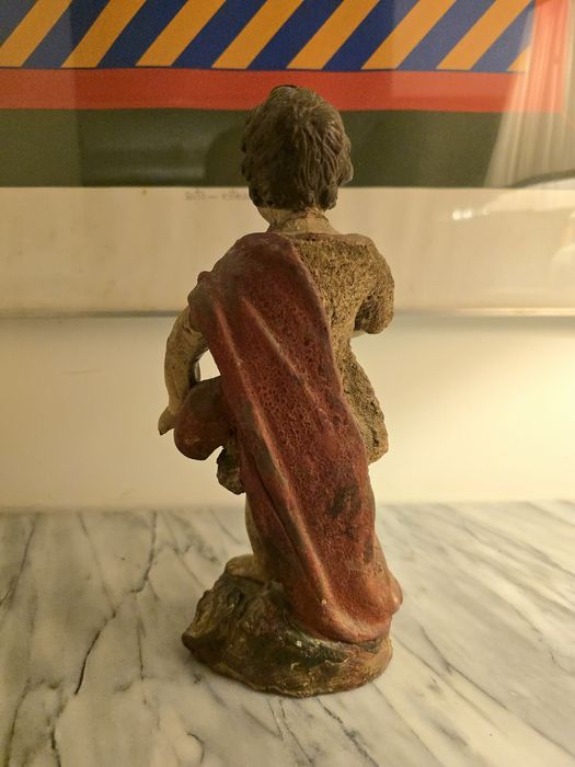 São João Baptista menino, escultura em barro policromado, provavelmente do século XVIII