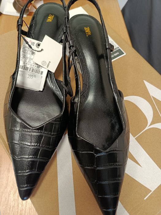 Туфлі слінгбекі kitten hill Zara нова колекція в упаковці з бірками