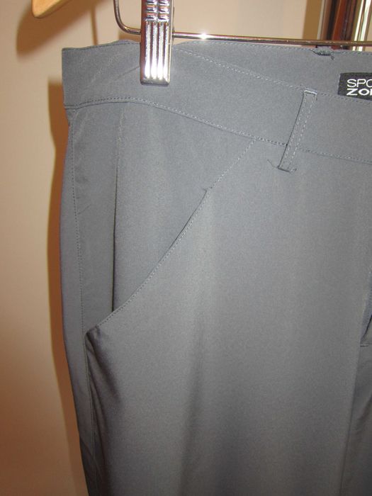 Calças Sra Desportivas Cinz Fecho+Mola c/ Bolsos+presilhas cinta L Usa