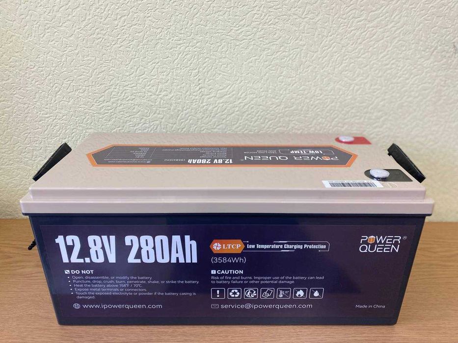 Акумулятор Power Queen 12.8V 280Ah 3584 Wh BMS 200A
