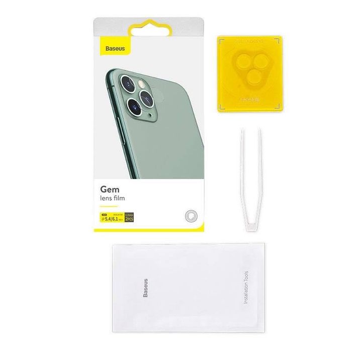 Baseus 2x szkło hartowane na aparat do iPhone 12 / iPhone 12 mini 7ie