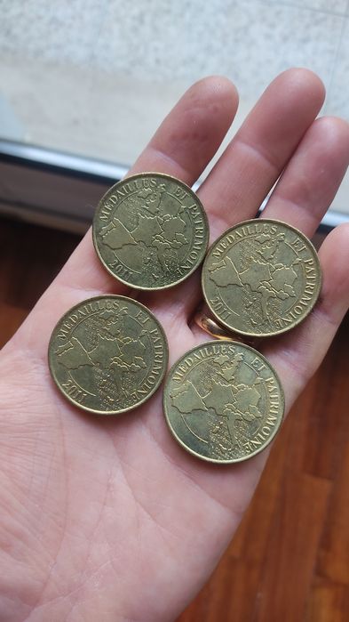 Medalhas moedas comemorativas