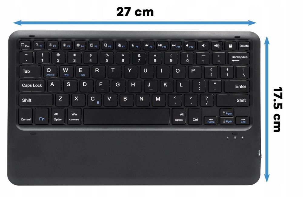 Etui z klawiaturą QWERTY do tabletów Samsung Tab S9 FE+ 12,4''