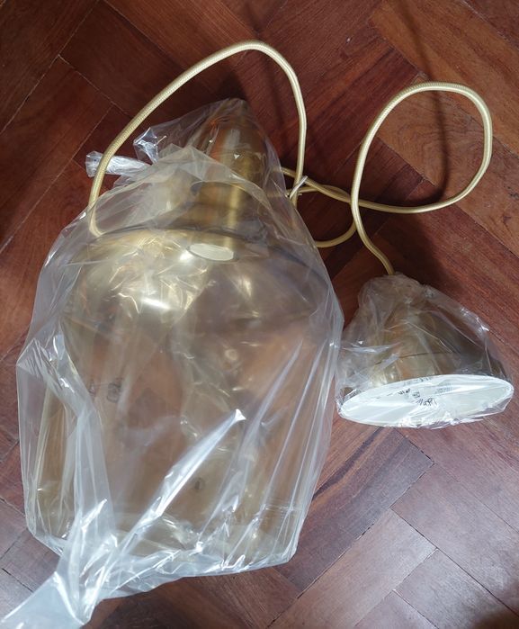 Candeeiro em vidro LISPUND Ø23cm do Ikea - NOVO