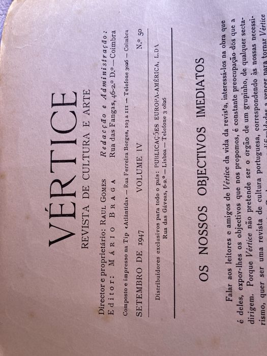 Vértice revista de cultura e arte