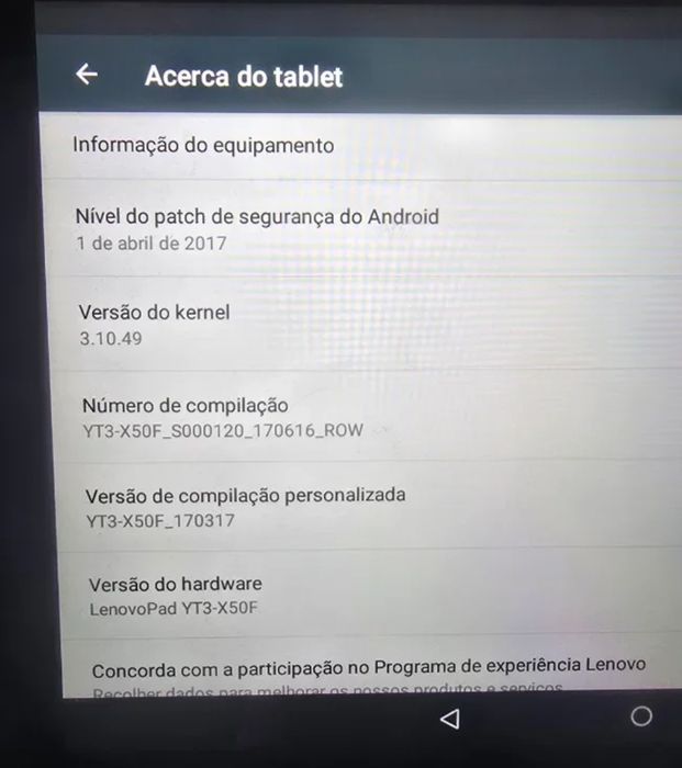 Tablet Lenovo 10 Polegadas