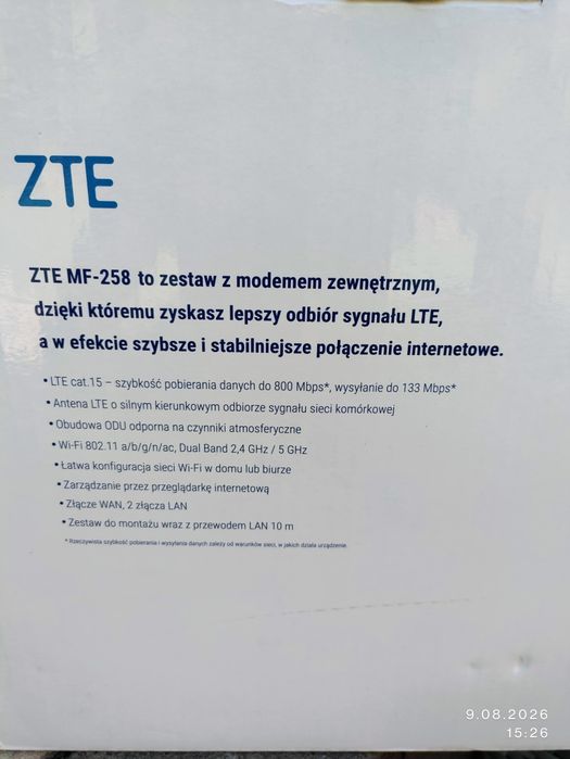 Router LTE ZTE MF-258