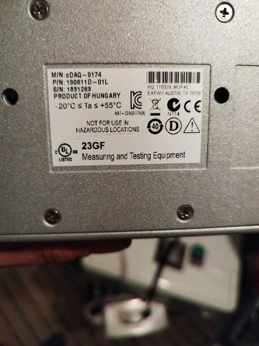 National Instruments NI cDAQ-9174 CompactDAQ 4-slot USB