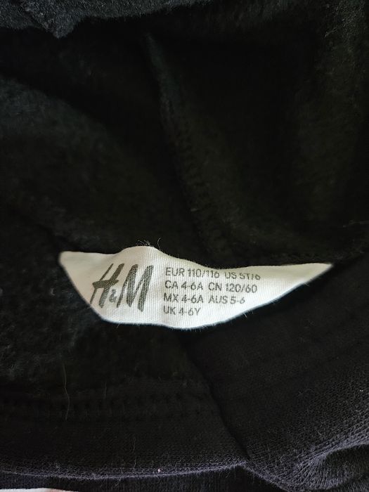 Bluza z kapturem H&M 110/116 cm szkielet halloween