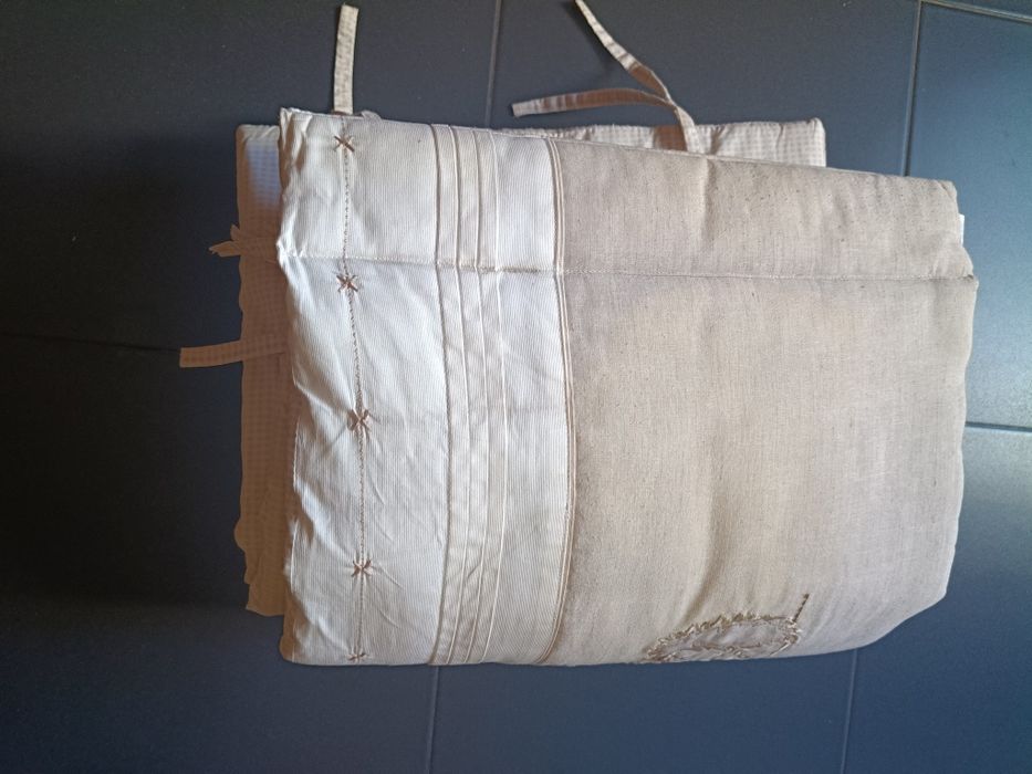 Conjunto/ pack de 2 Protetores de Berço Prénatal - Tons Neutros & 100%