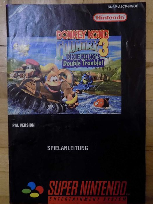 Donkey Kong Country 3 +manual Super Nintendo Entertainment System SNES
