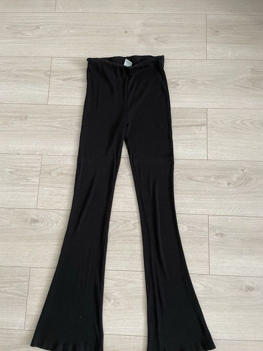 Штани чорні кльош H&M рубчик