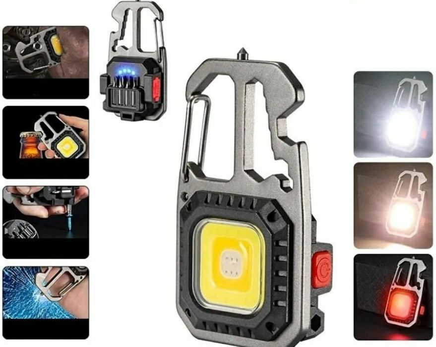 Стильный брелок фонарик брелок для ключей, плетённый жгут