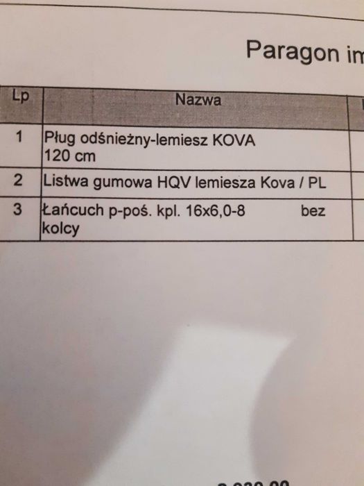 Sprzedam pług do traktorka z osprzętem.