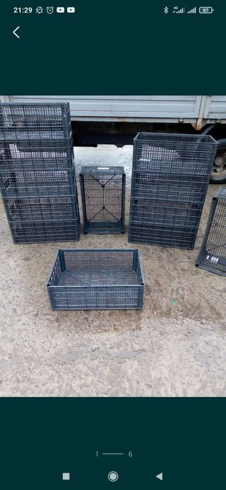 Большие пластиковые ящики перевозка курей 60х40х22