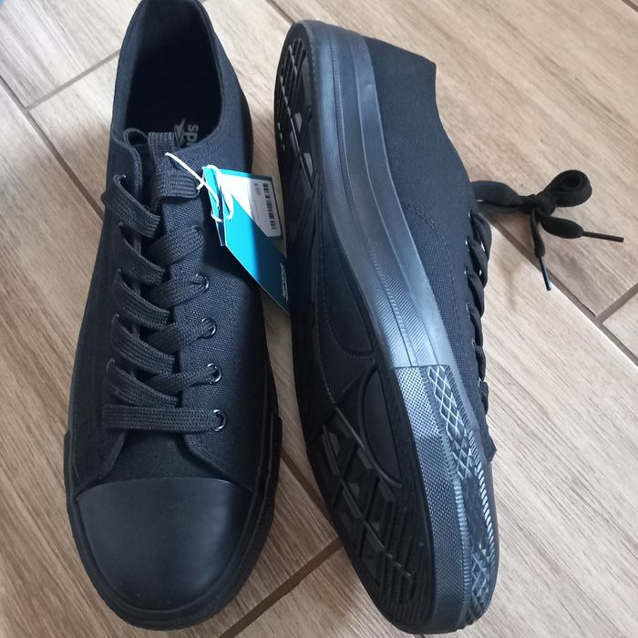 Sprandi- Nowe czarne  trampki-45