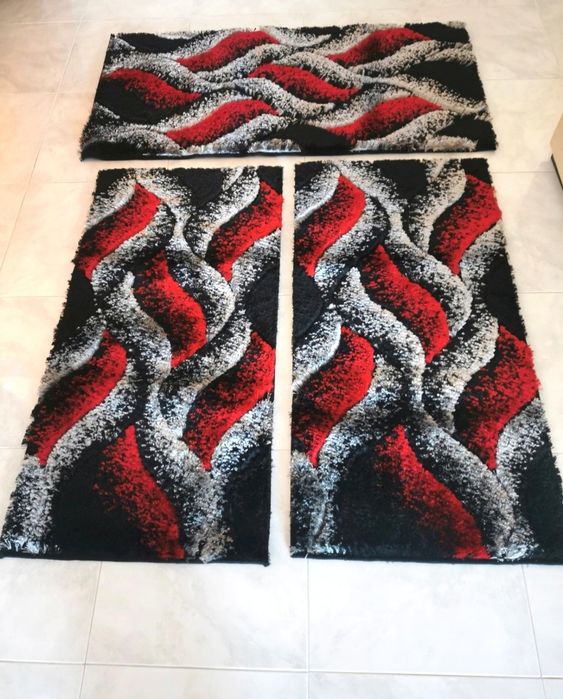 Conjunto de 3 tapetes para quarto