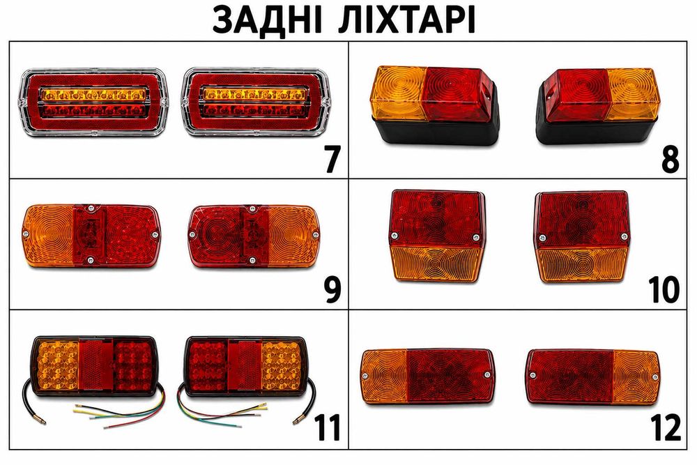 Електропроводка для автомобільних причепів, лафетів та іншої техніки