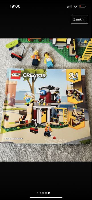 31081 klocki lego 3w1 creator skatepark