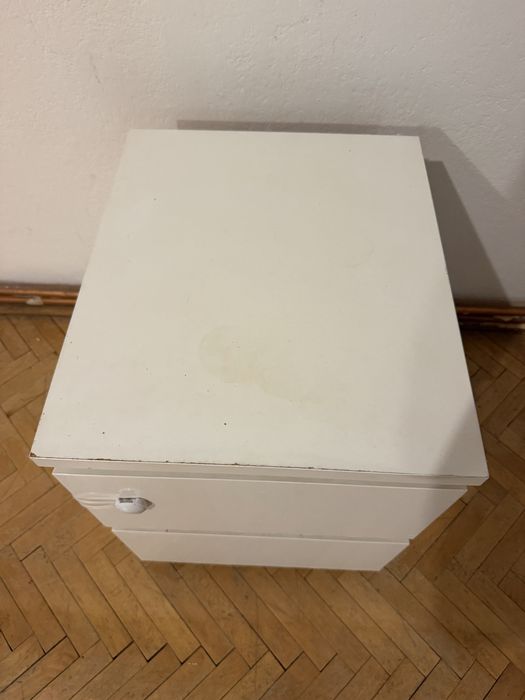 Stolik nocny szafka nocna szuflady biała