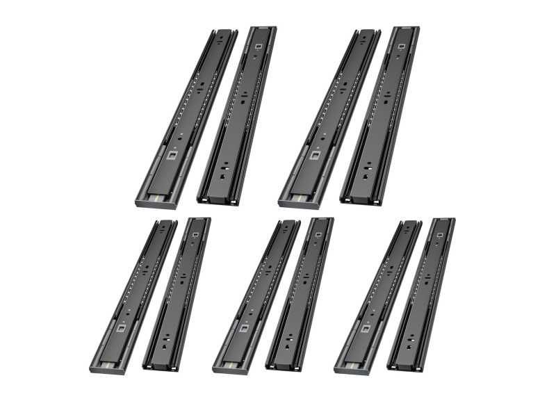 AOLISHENG 5 Par Prowadnic Do Szuflad 550mm Miękki Domyk, 45kg