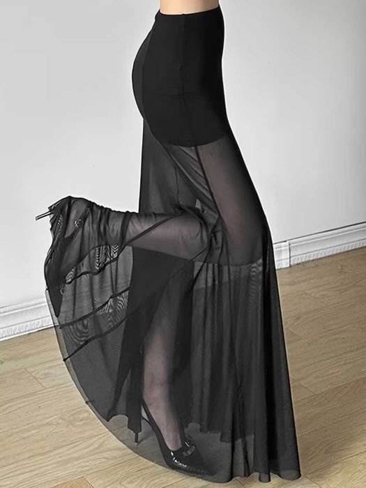 Спідниця прозора із сіточки риб'ячий хвіст