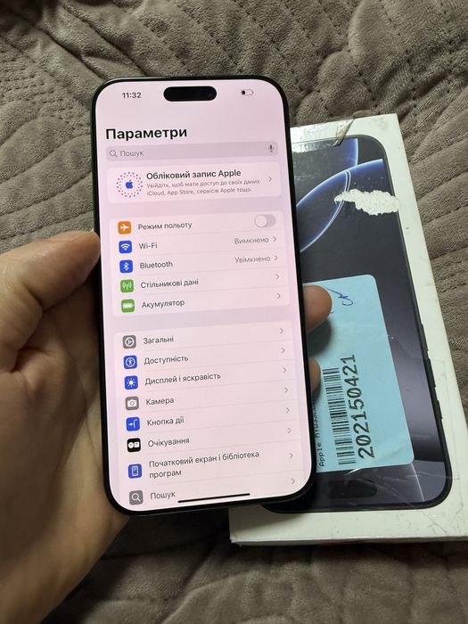 Iphone 16pro max 256 новий icloud