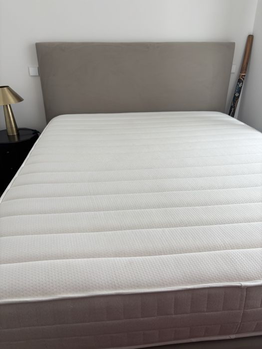 Cama sommier B REBAT LIVING (160 x 200 cm - molaflex), Cabeceira Lisa (Molaflex) colchão Heaven (Area Store)