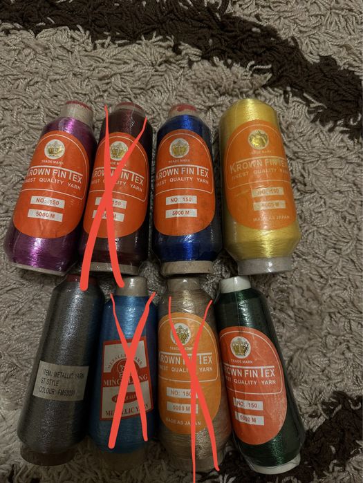 Нитки для машинної вишивки Metallic