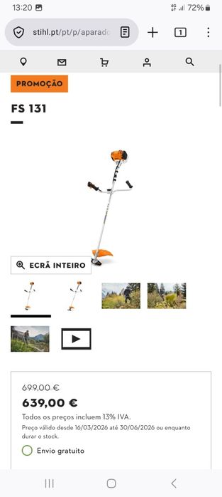 Moto Roçadora Stihl e Oleomac gasolina