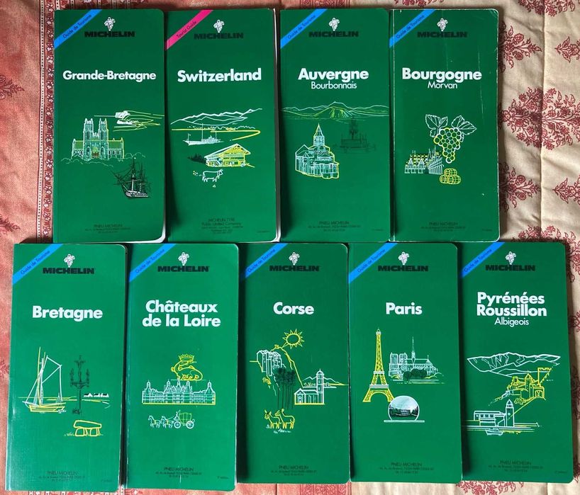 Guias Turísticos Michelin em Francês (preço unitário)