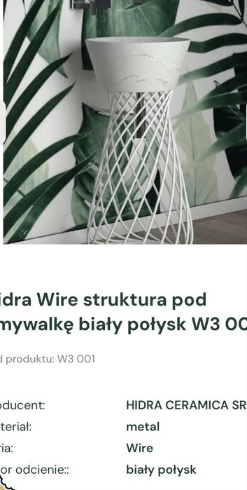 Umywalka wolnostojaca