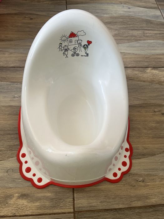 Горщик дитячий білий