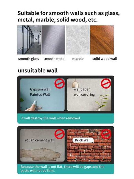 10 peças Fita dupla face que não deixa marcas