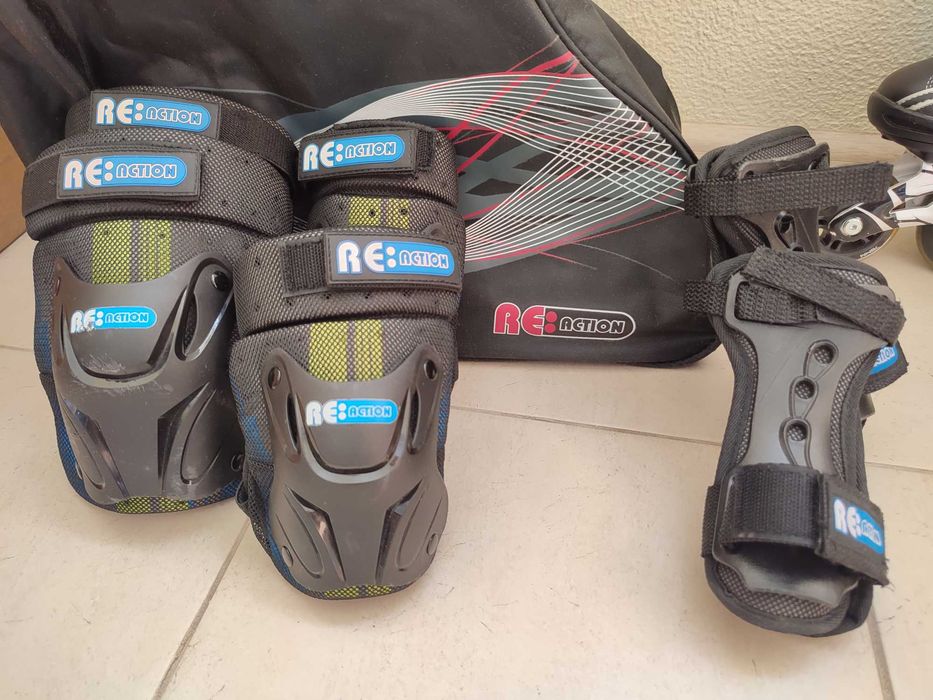 Роликовые коньки ролики Reaction H206 с защитой и сумкой