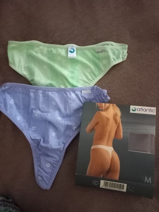 Трусики стрінги жіночі у розмірi m. Фірма "Atlantic ". 
В упаковці 2 ш