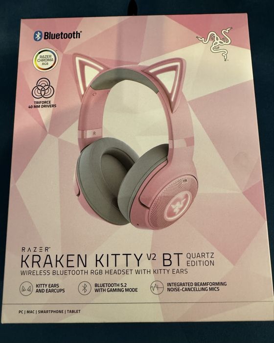 Słuchawki RAZER KRAKEN KITTY BT w bardzo dobrym stanie