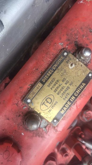 silnik stacjonarny TDME-443 diesel kompletny revers wymiennik jacht