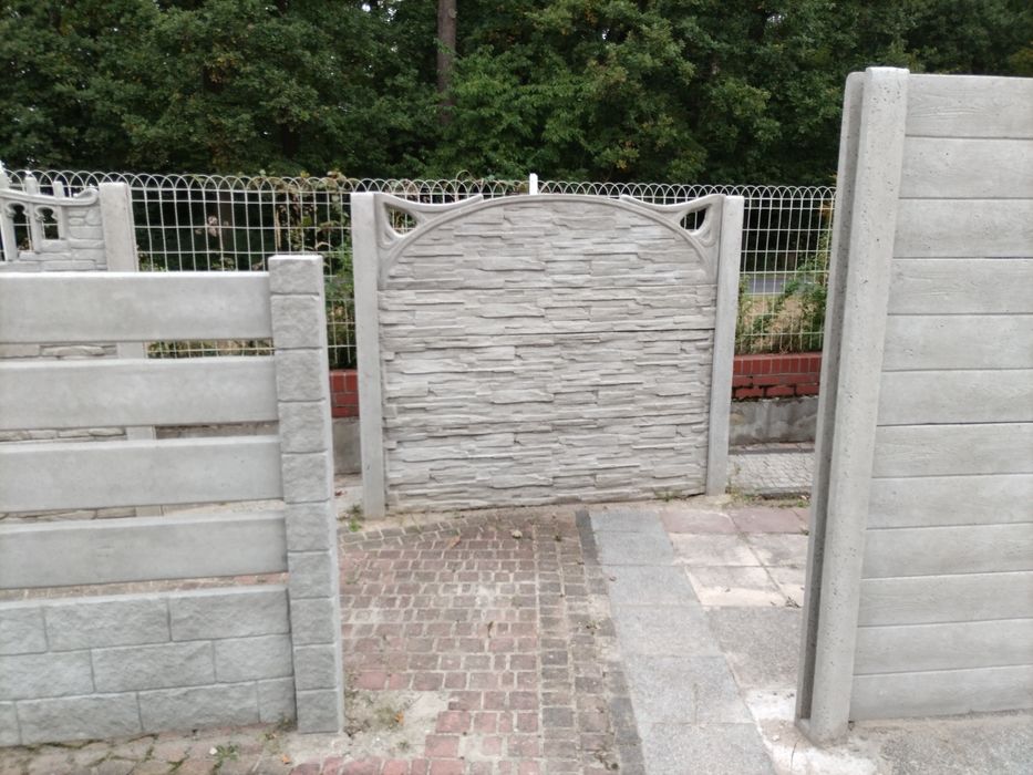 Ogrodzenie płyty płoty beton przęsła ogrodzeniowe