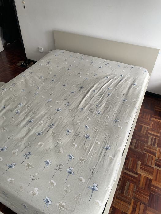 cama de casal com cabeceira + colchao