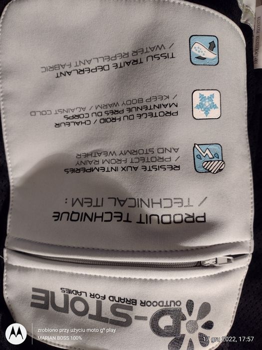 007 Bluza WINDSTOPPER D-STONE oddychający uniwersalny na narty codzień