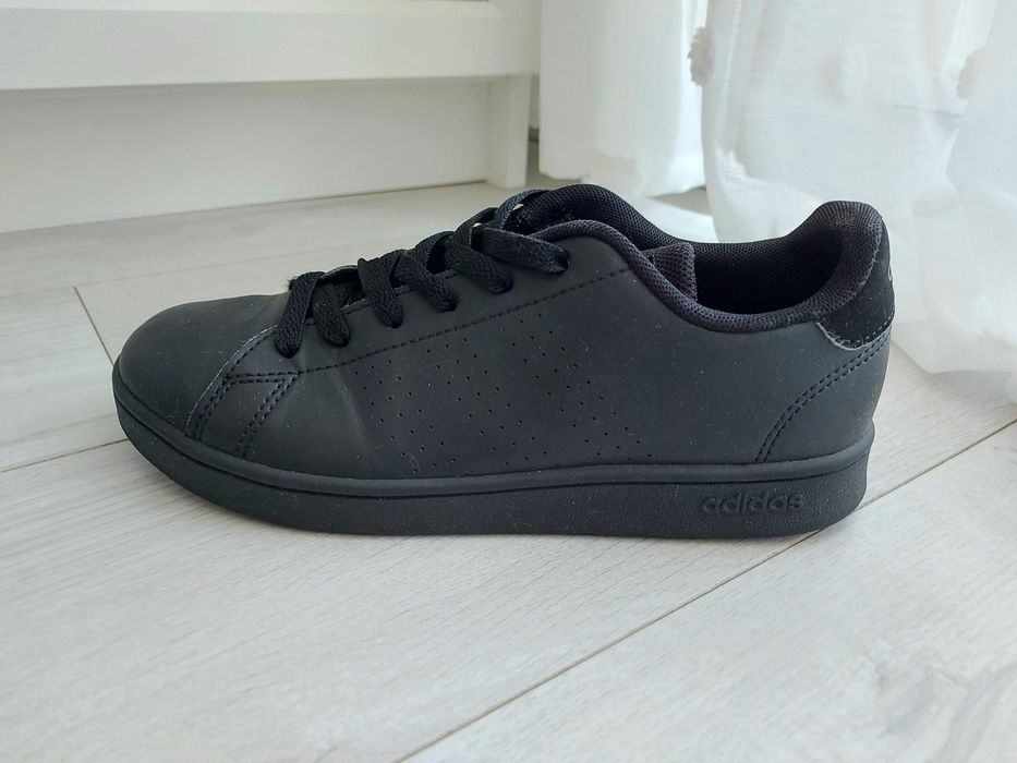 ADIDAS Buty sportowe trampki sneakersy wiązane czarne roz. 35,5