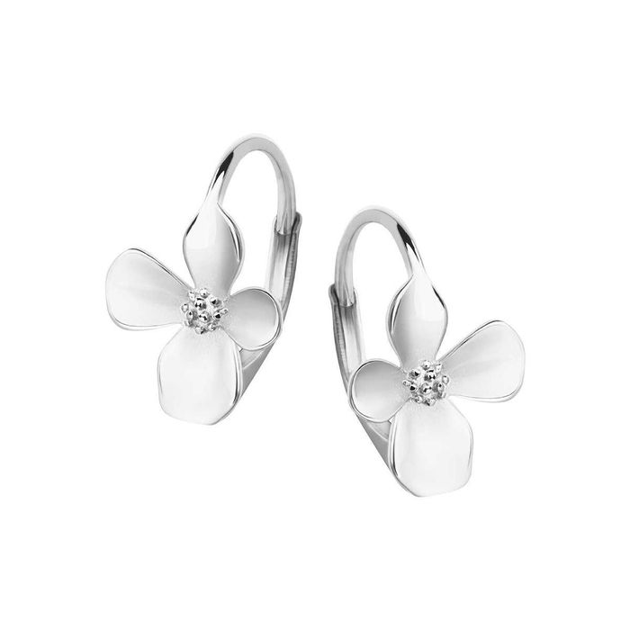 Kolczyki srebrne kwiaty 0,925