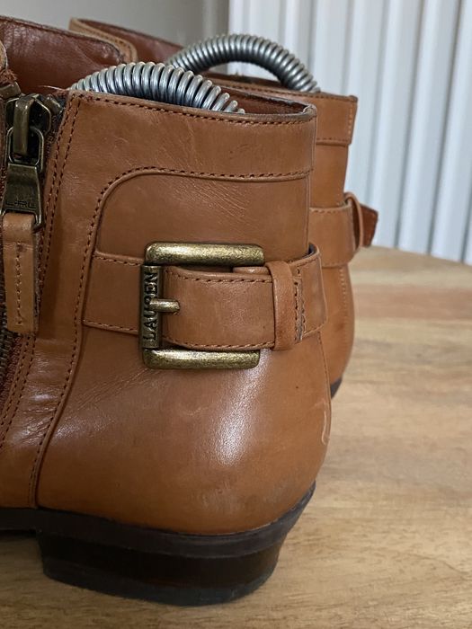 Botas em Pele Polo Ralph Lauren