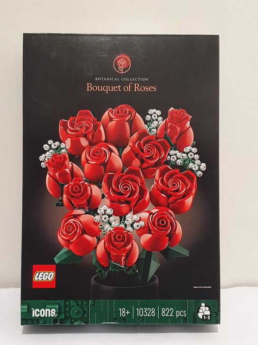 Kwiaty bukiet róz klocki LEGO ICONS 10328 bouquet of roses nowe