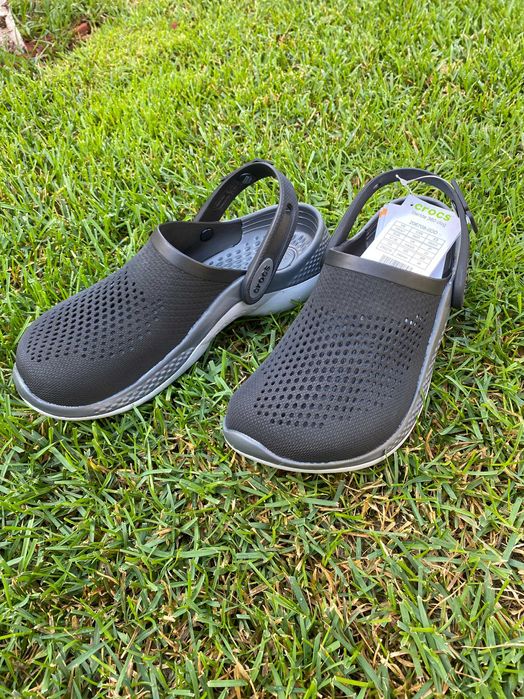 Crocs Literide 360 черные,с желтым  кроксы оригинал 36-44
