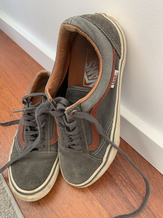 Ténis Vans verdes e bordôs 39