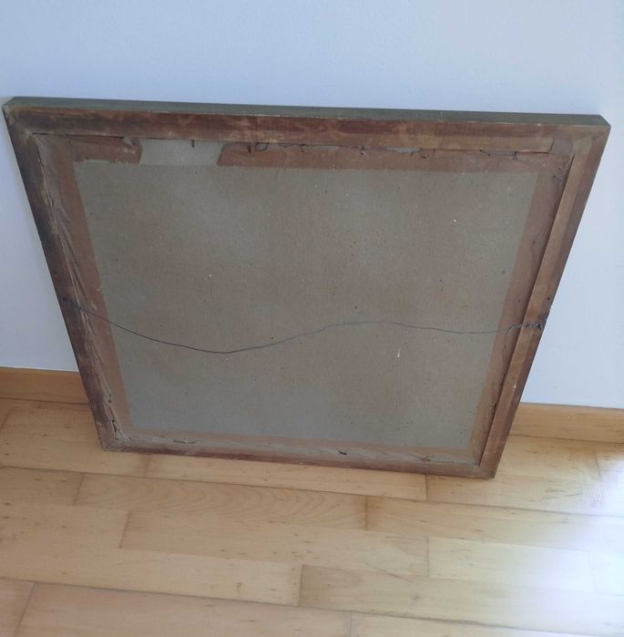 Quadro Antigo, moldura envidraçada