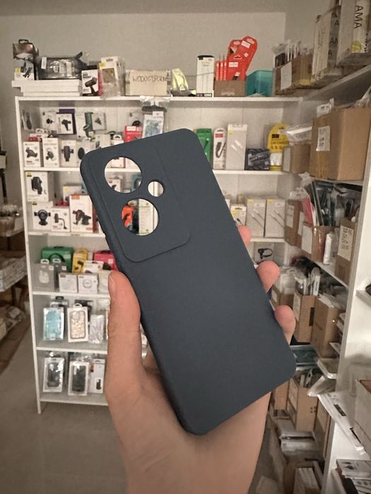 Etui silikonowe niebieskie OPPO RENO 11F 5g global