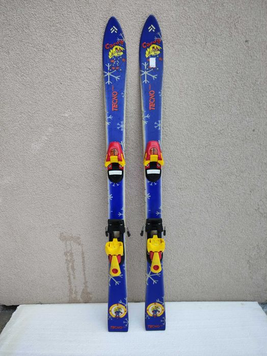 Narty dziecięce Tecno Pro Carvy 110cm z wiązaniami tanio